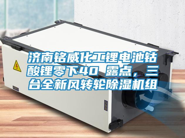 濟南銘威化工鋰電池鈷酸鋰零下40℃露點，三臺全新風轉輪除濕機組