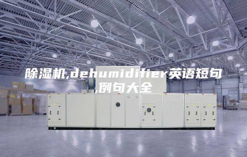 除濕機,dehumidifier英語短句,例句大全