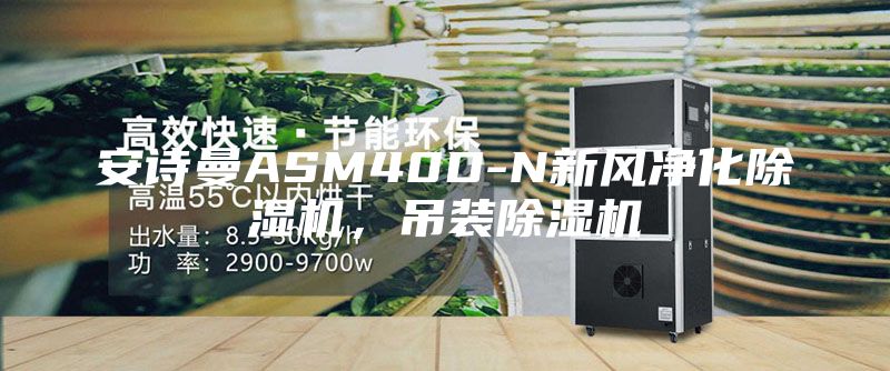 安詩曼ASM40D-N新風凈化除濕機，吊裝除濕機